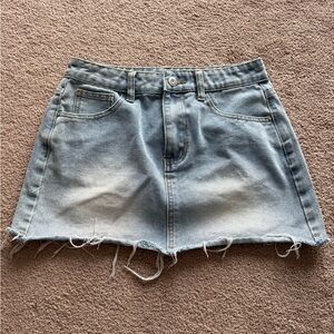 SHEIN Light Blue Denim Skirt